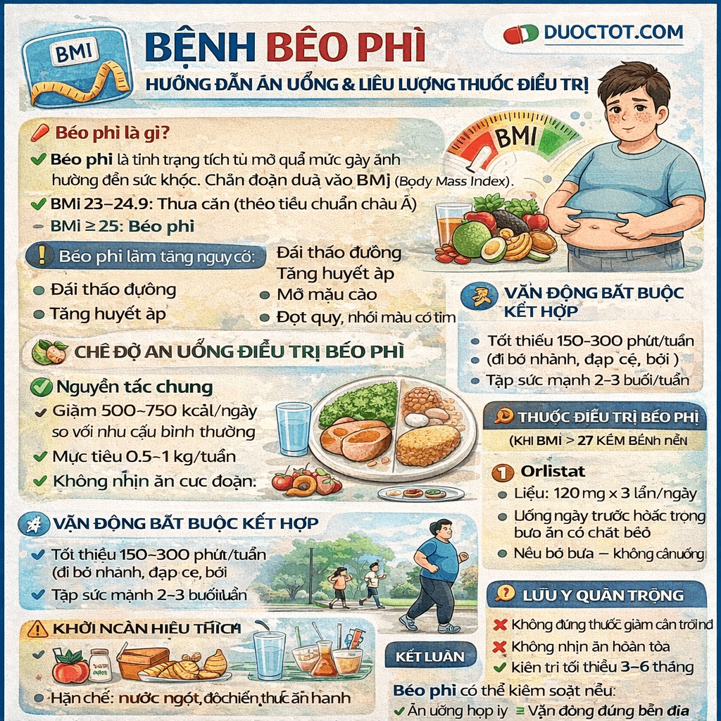 Nỗi lo béo phì và cách điều trị